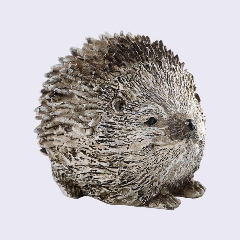 Harvest Festival Simulation Nordic Style Resin Hedgehog Home Decoration