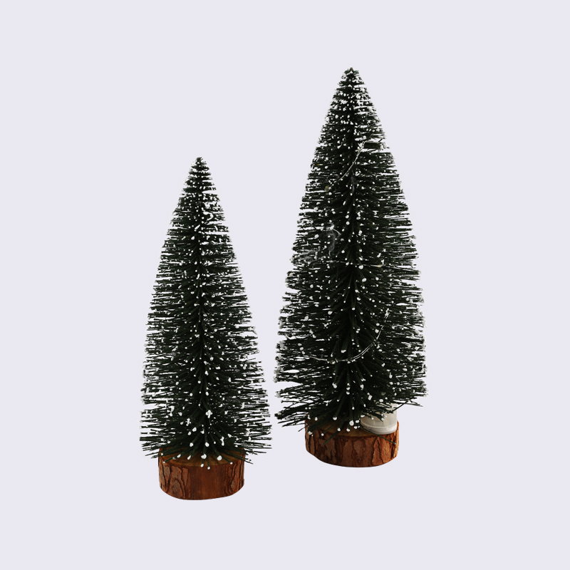 Green Snow Scene Winding Light Line Tree Decoration Lantern
