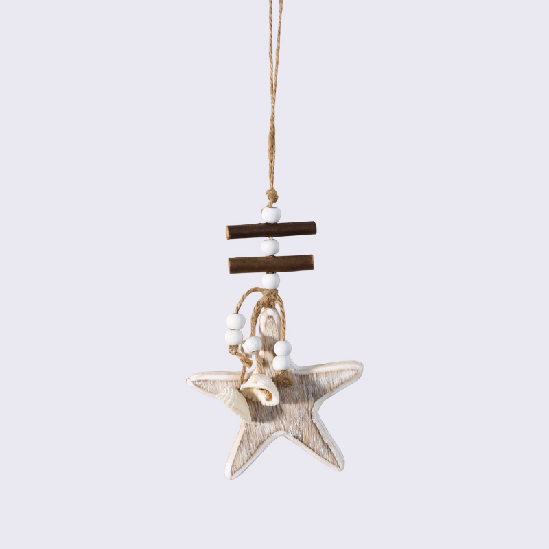 Large Sea Shells And Starfish Hanging String Decoration
