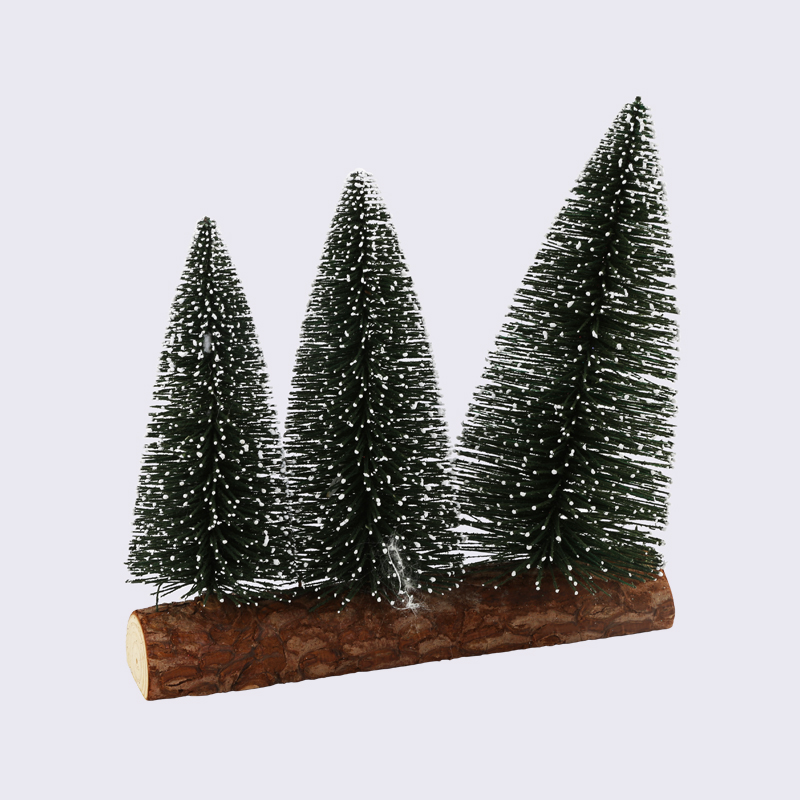 Three Trees Combination Crafts Green Pine Tree Decoration Decoration