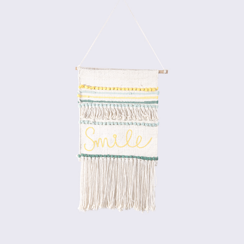 Bohemian Woven Tapestry Long Tassel Wall Hanging Handmade Home Decoration