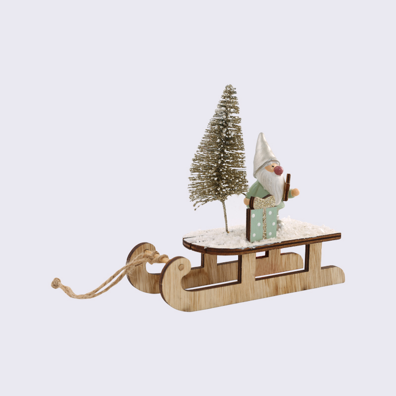 Resin Sleigh Creative Ornaments For The Elderly